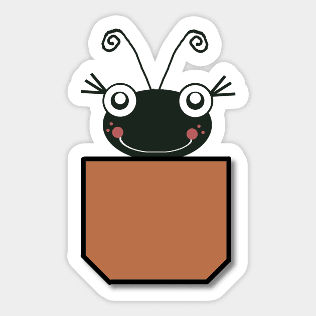 Pocket Bug Sticker by LochNestFarm